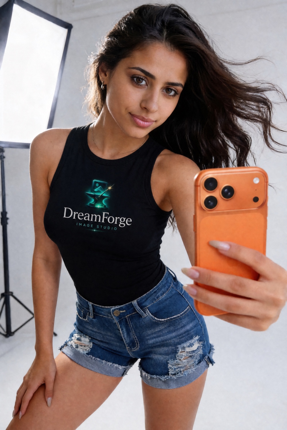 DreamForge studio shirt and image creation branding